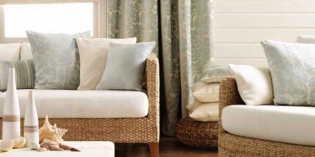 Curtains and cushions